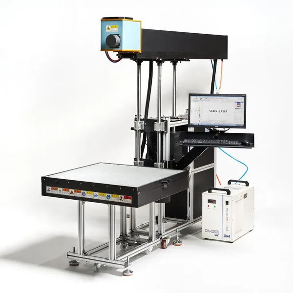 Sample made on the Spark Flash 50 CO₂ laser marker